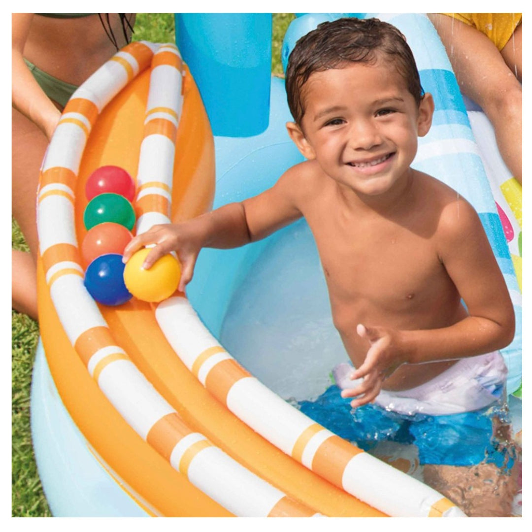Piscina Centro de Juegos INTEX Candy Fun con Tobogán