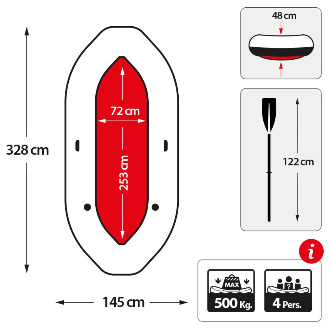 Bote Inflable INTEX Mariner para 4 Personas