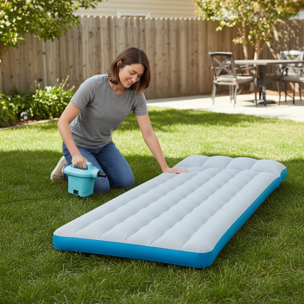 Colchón Inflable Camping Individual INTEX Talla M 72x189x20 cm