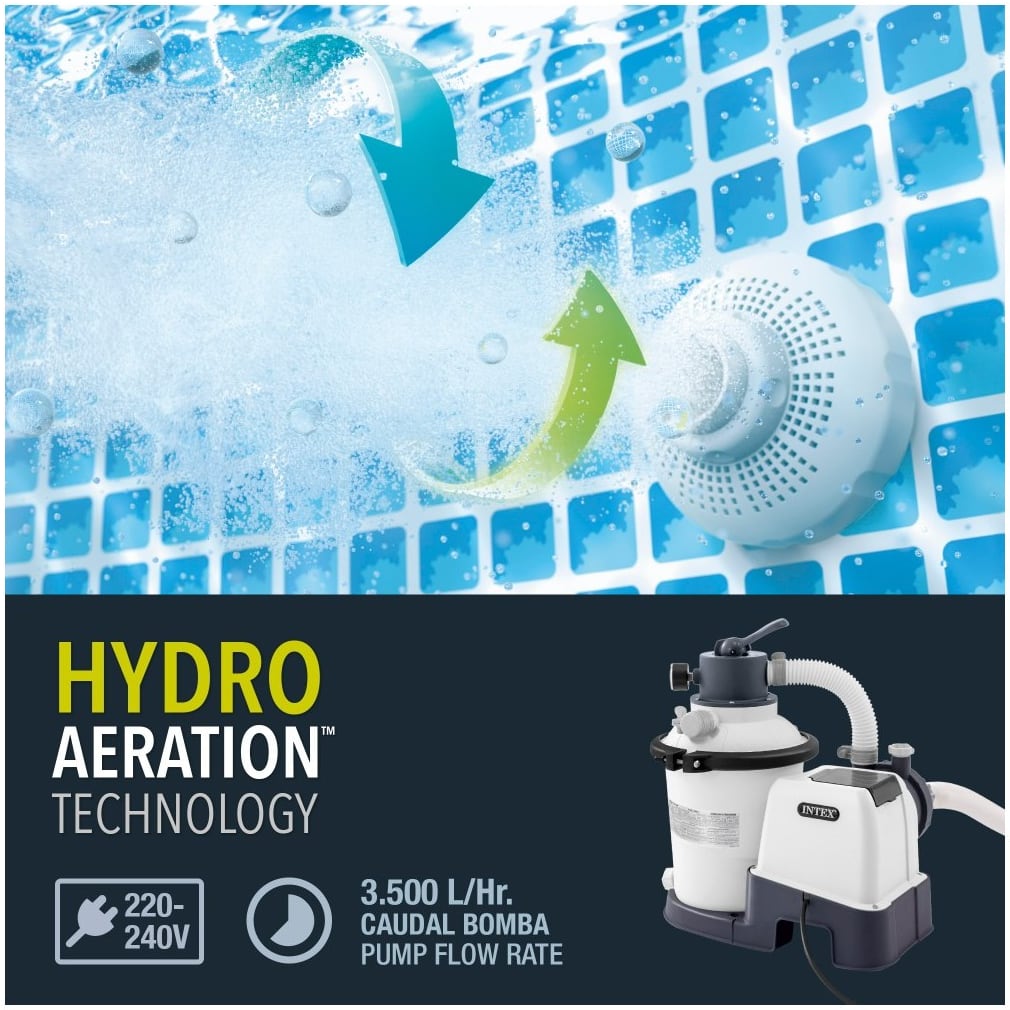 Filtro de Arena para Piscina INTEX 3.500 l/h 90W SX925