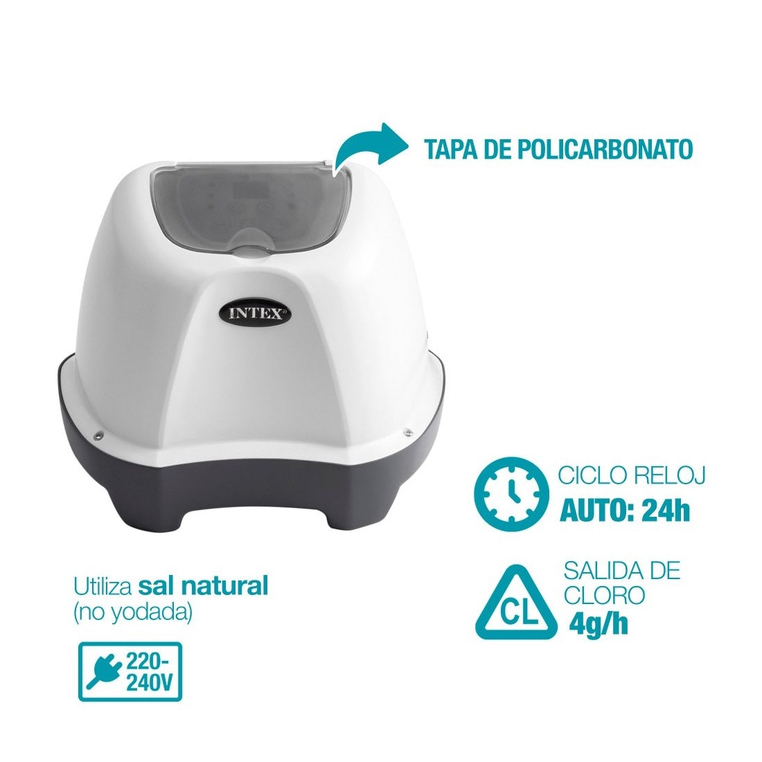 Clorador Salino INTEX Krystal Clear QS400