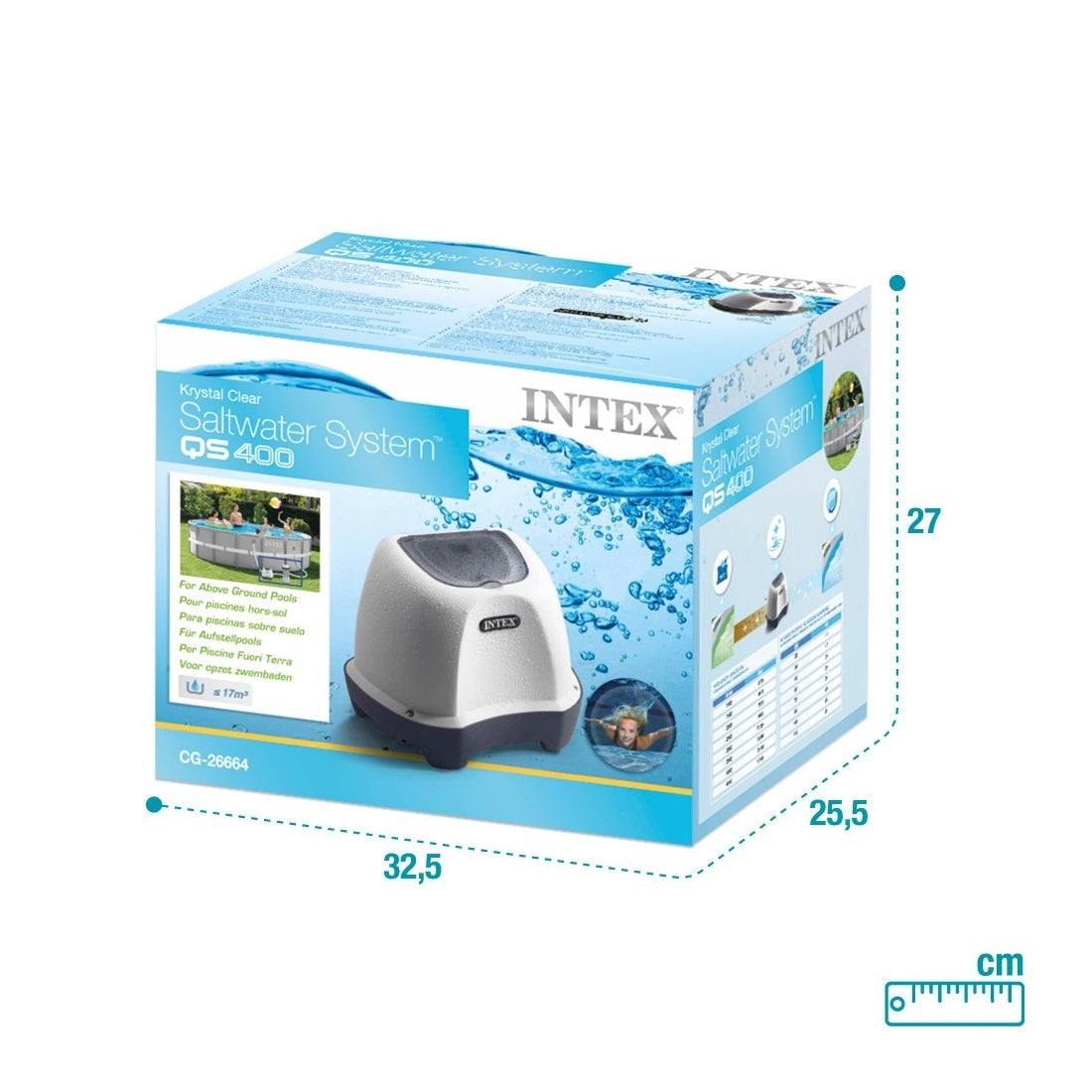 Clorador Salino INTEX Krystal Clear QS400