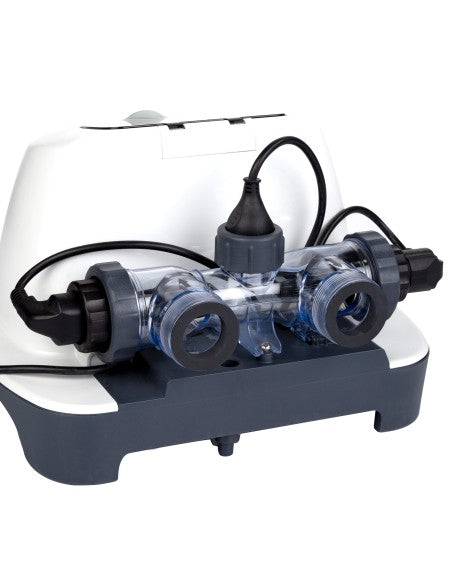 Clorador salino INTEX 11 gr/h + sistema ozono 150 ml/h QZ1100