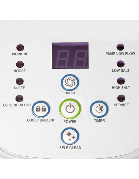 Clorador salino INTEX 11 gr/h + sistema ozono 150 ml/h QZ1100