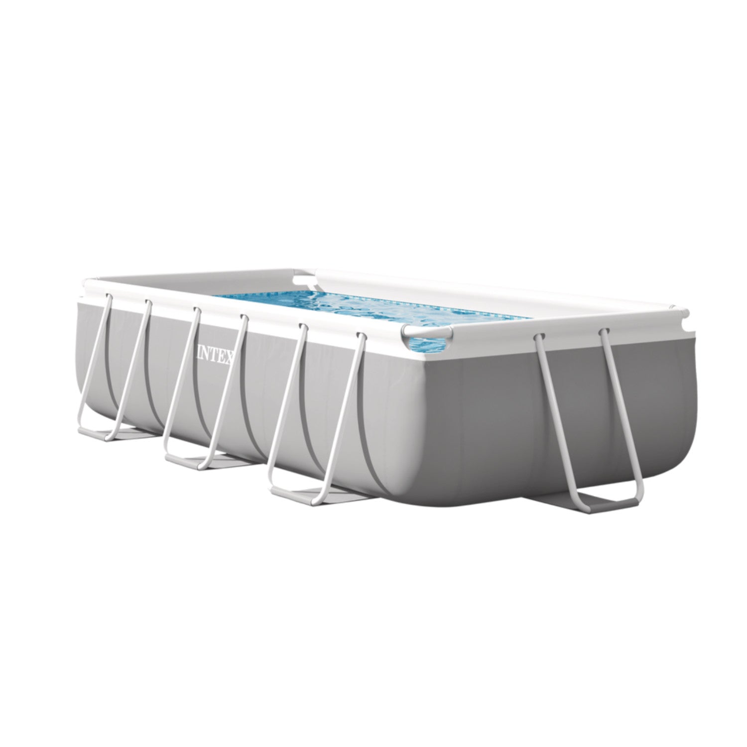 Piscina Estructural Rectangular INTEX Prism Frame 3m x 1.75m x 80cm, 3.539L, con Bomba y Escalera
