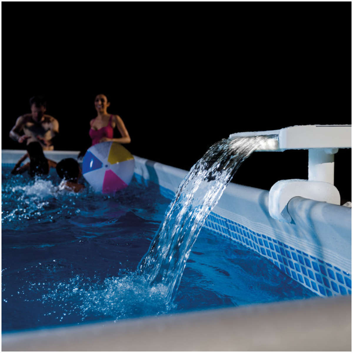 Cascada Led Multi-color para Piscina Estructural INTEX