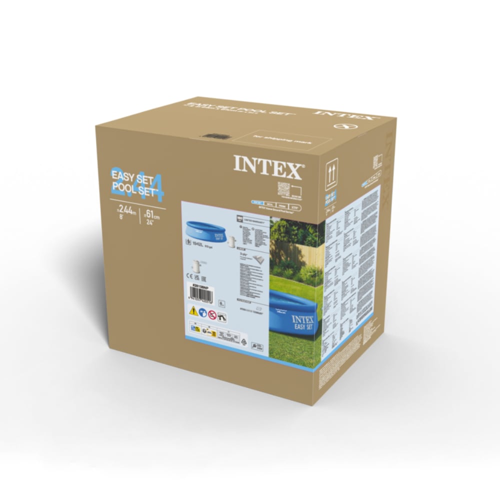 Piscina Fast Set Redonda INTEX 366 x 76 cm, 5.621 Litros, con Bomba de Filtro