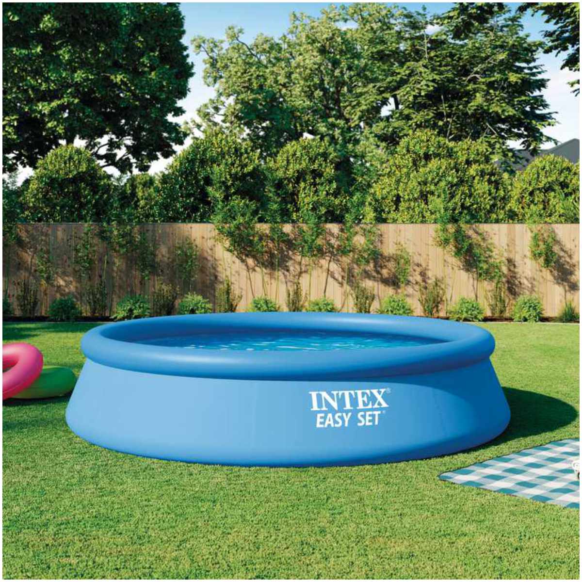 Piscina Fast Set Redonda INTEX 396 x 84 cm, 7.290 Litros, con Bomba de Filtro