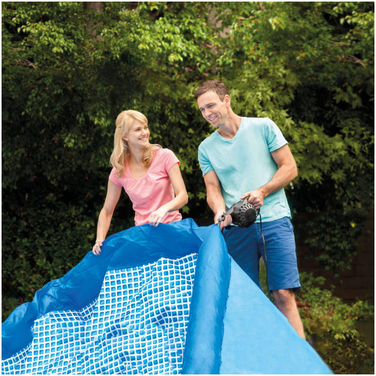 Piscina Fast Set Redonda INTEX 396 x 84 cm, 7.290 Litros, con Bomba de Filtro