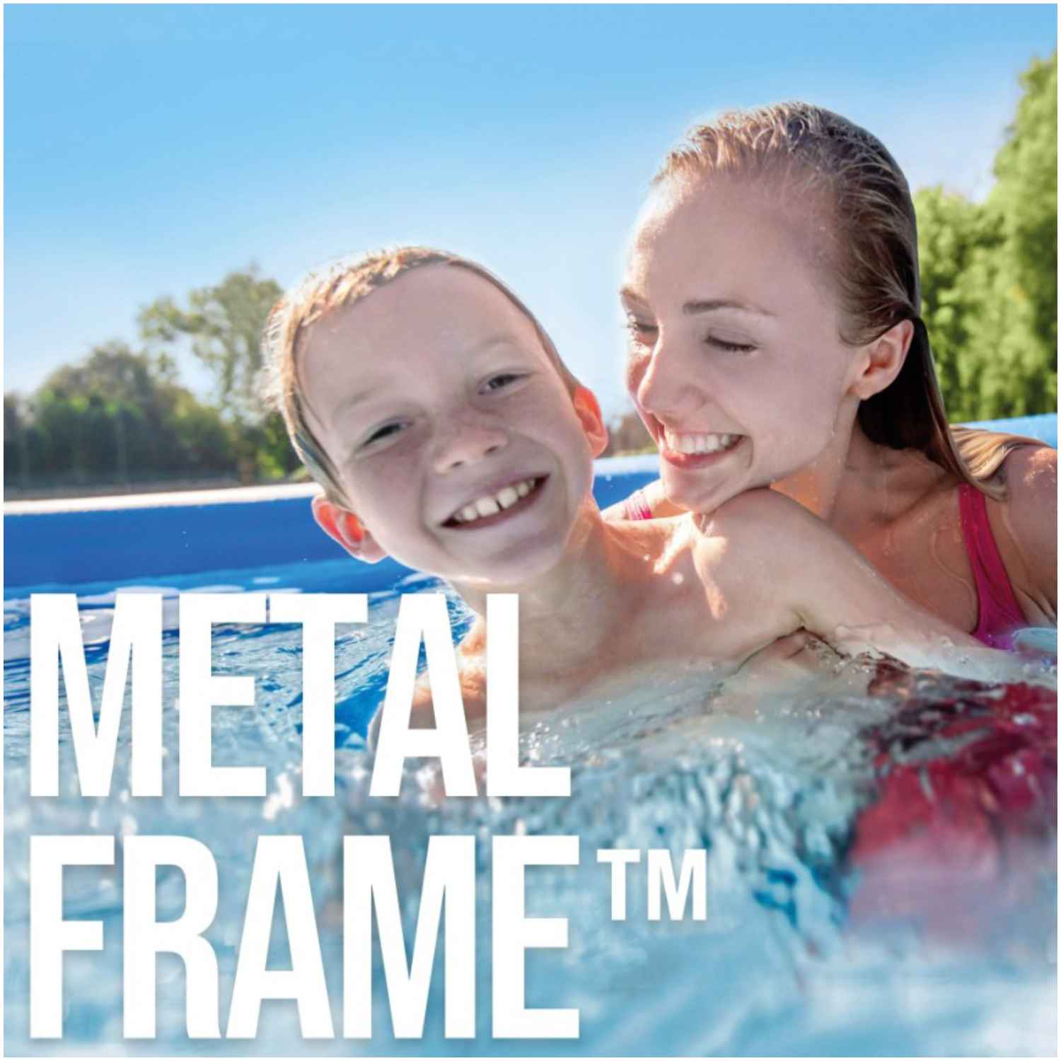 Piscina Estructural INTEX Metal Frame, 220 x 150 x 60cm, 1.662L