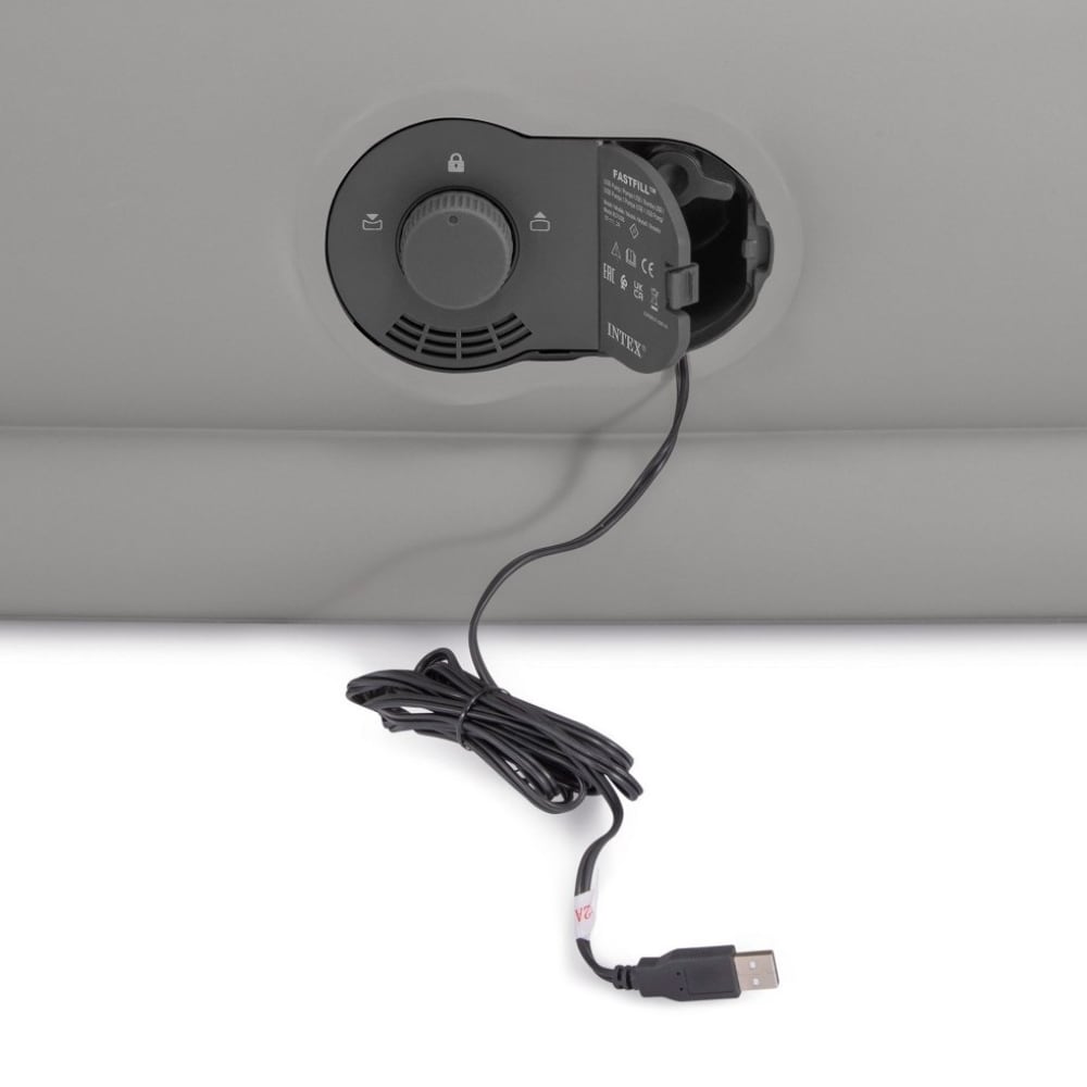 Colchón Inflable Eléctrico USB INTEX 2 Plazas Mid-Rise Comfort