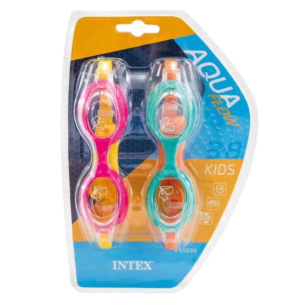 Set de Lentes de Natación Kids INTEX 3 a 8 Años Multicolor