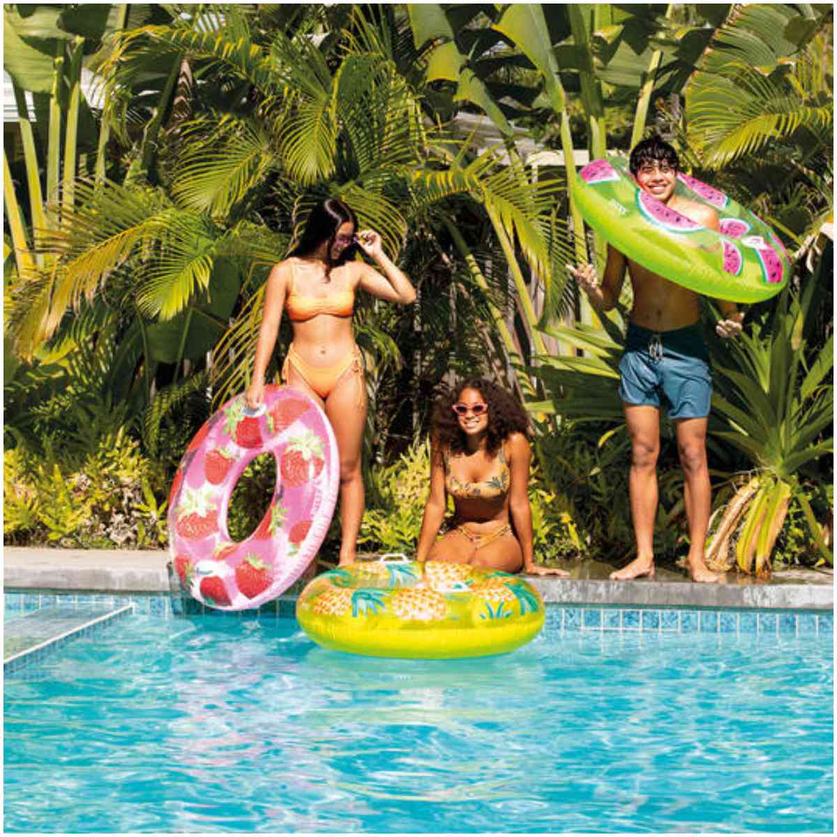 Flotador Circular Frutas Tropicales INTEX