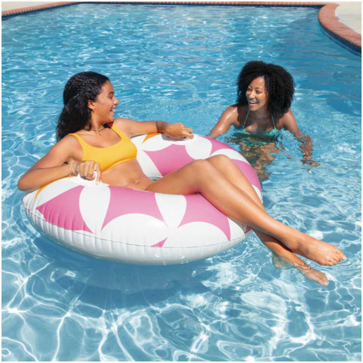 Flotador Inflable Vintage INTEX con Asas de Sujeción 114 cm