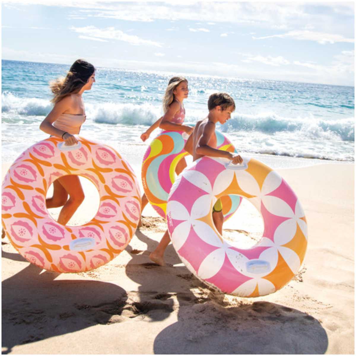 Flotador Inflable Vintage INTEX con Asas de Sujeción 114 cm