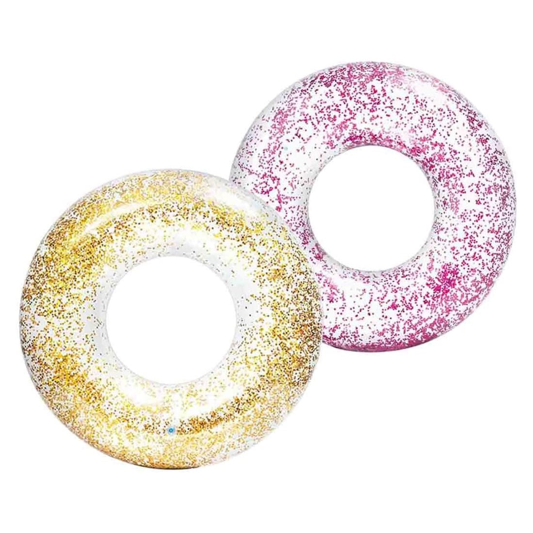 Flotador Anillo Transparente Glitter INTEX