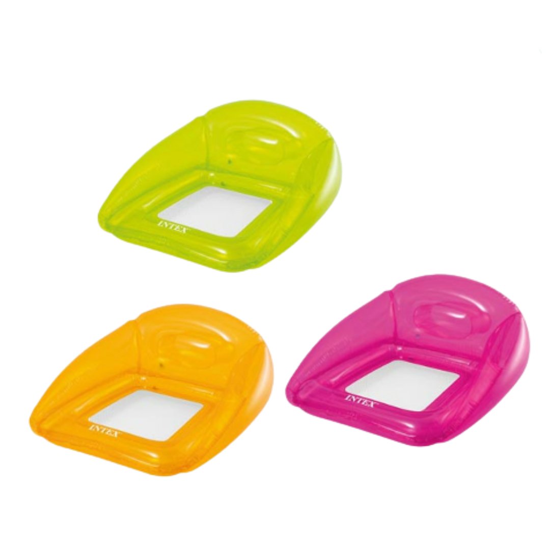 Flotador Sillón Inflable INTEX Transparent Lounges