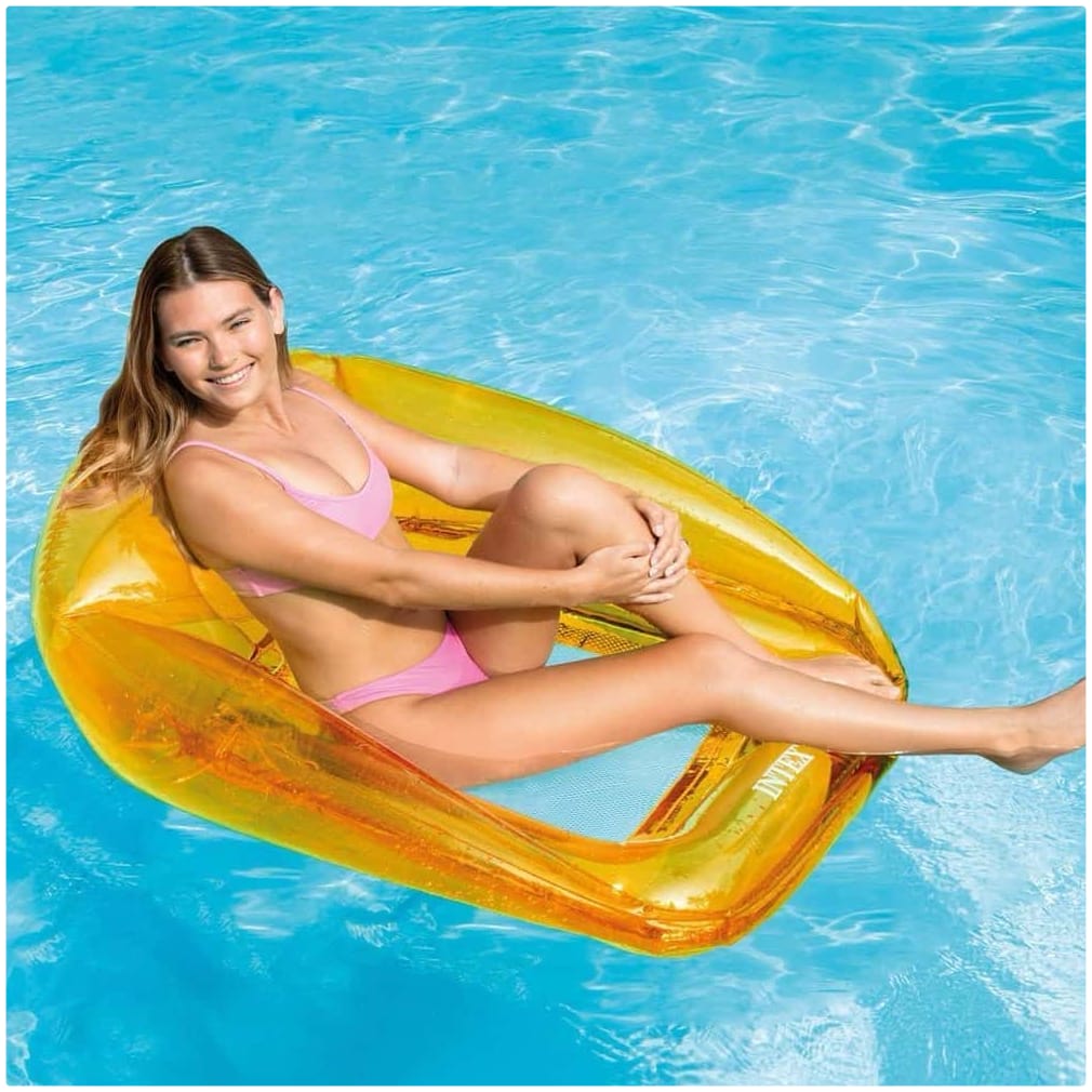 Flotador Sillón Inflable INTEX Transparent Lounges