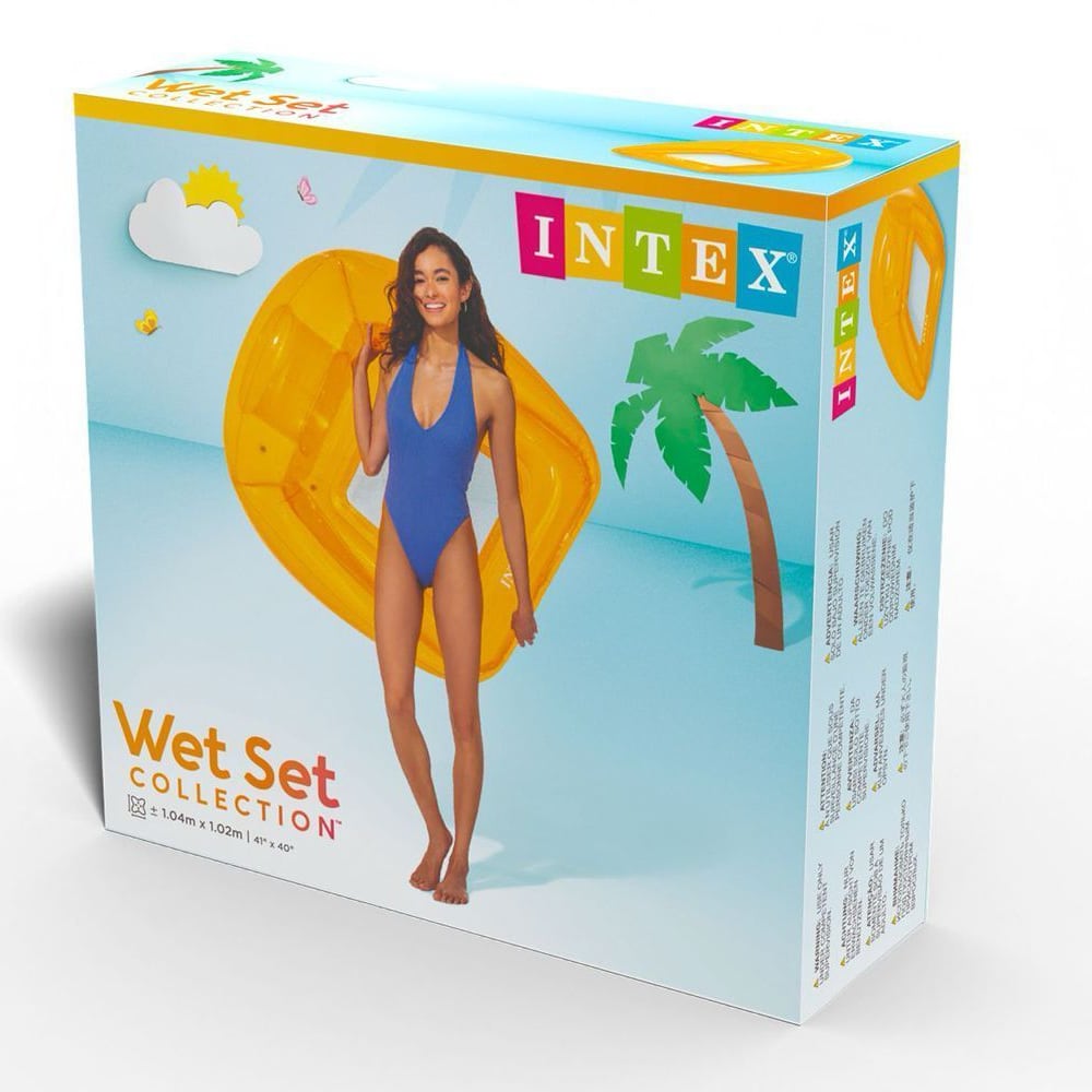 Flotador Sillón Inflable INTEX Transparent Lounges