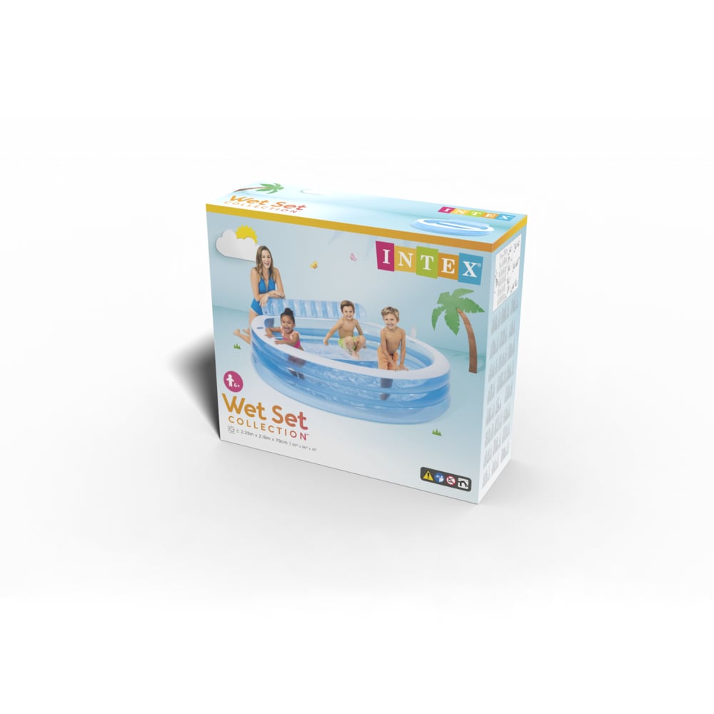 Piscina Inflable INTEX con Sillón 229 x218 x 79 cm, 640 L