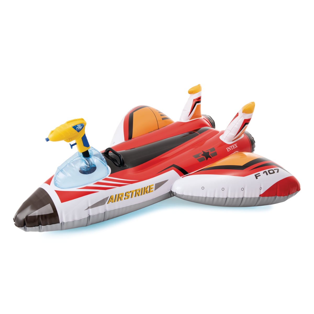 Flotador Inflable Avión con Pistola Lanza Agua INTEX 117x117 cm