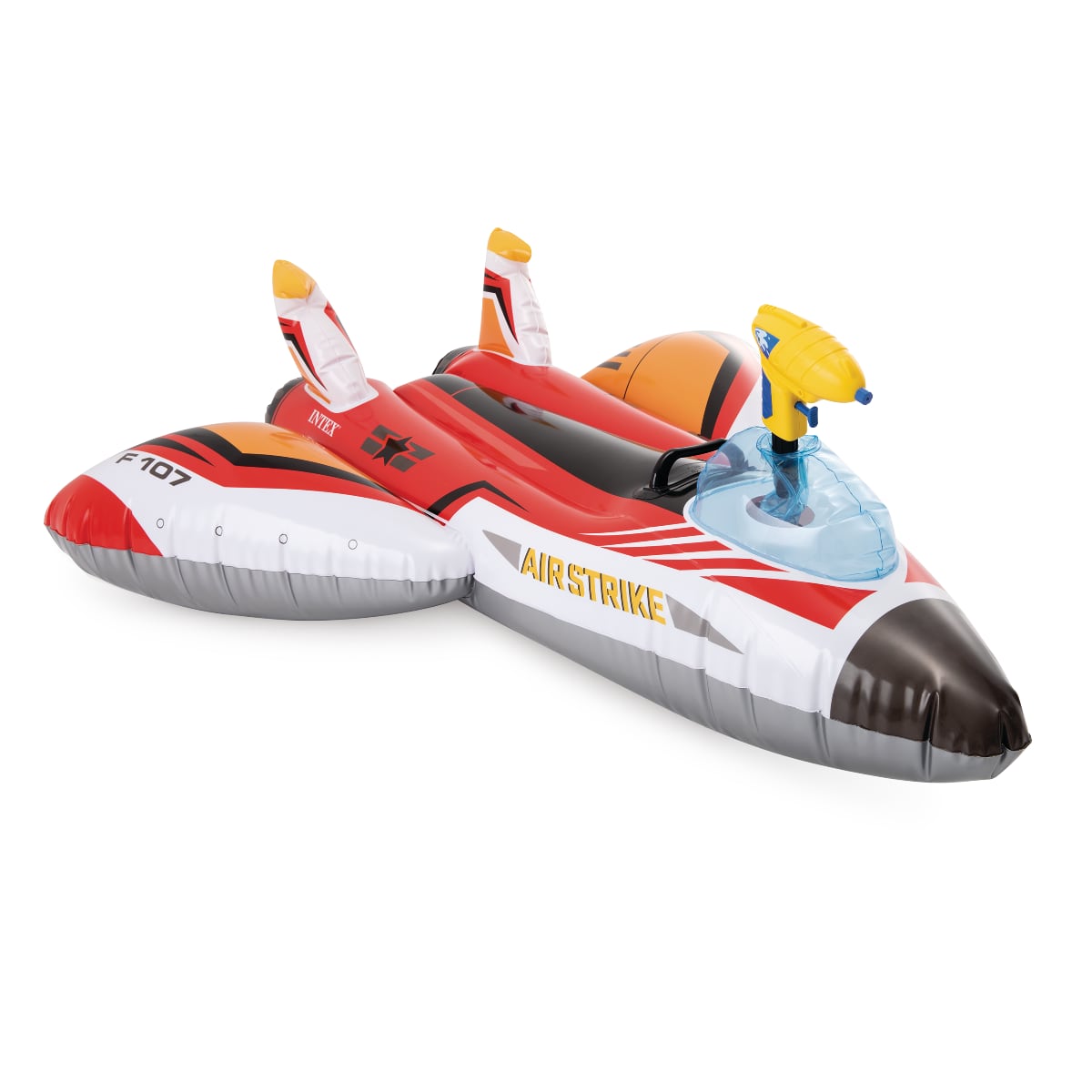 Flotador Inflable Avión con Pistola Lanza Agua INTEX 117x117 cm