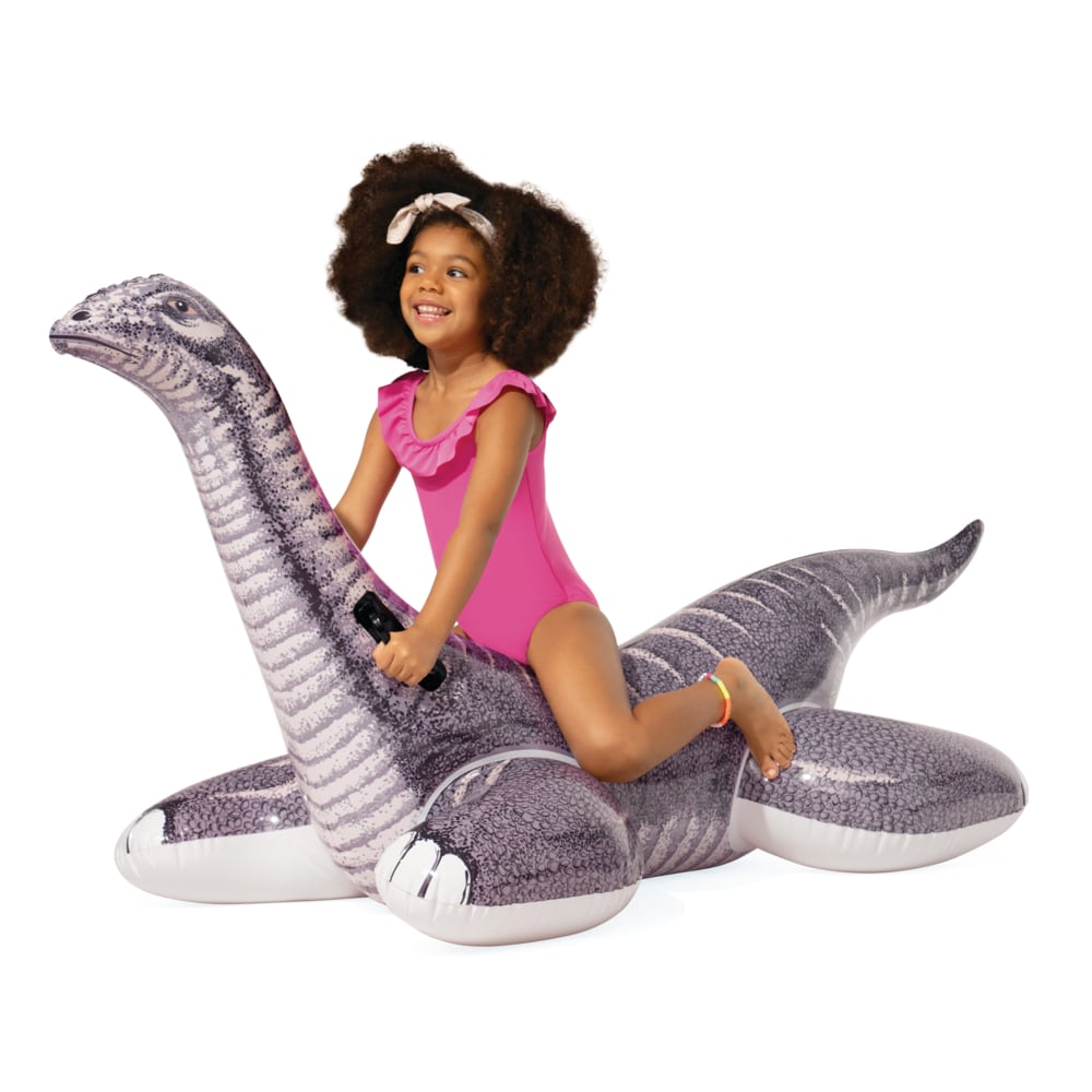 Flotador Inflable INTEX Brontosaurio Ride-On Realista con Asas, 178 x 94 cm
