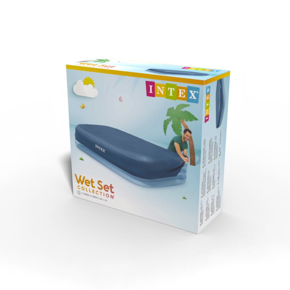 Cobertor Rectangular para Piscina Inflable INTEX Swim Centers de 262 x 175 cm a 305 x 183 cm