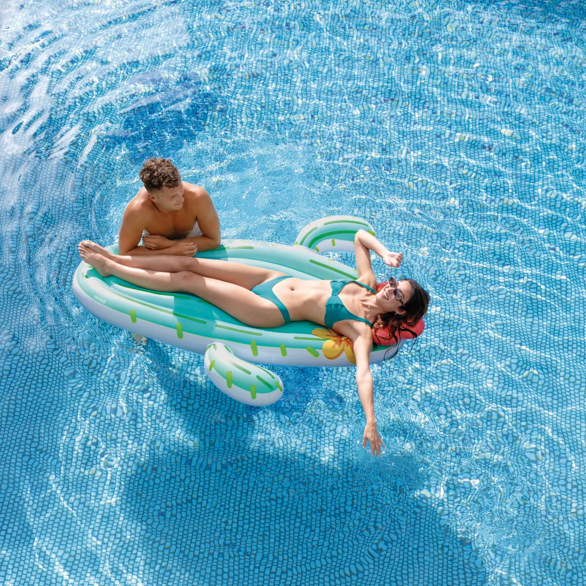 Colchoneta Inflable INTEX Cactus 180x130x28 cm