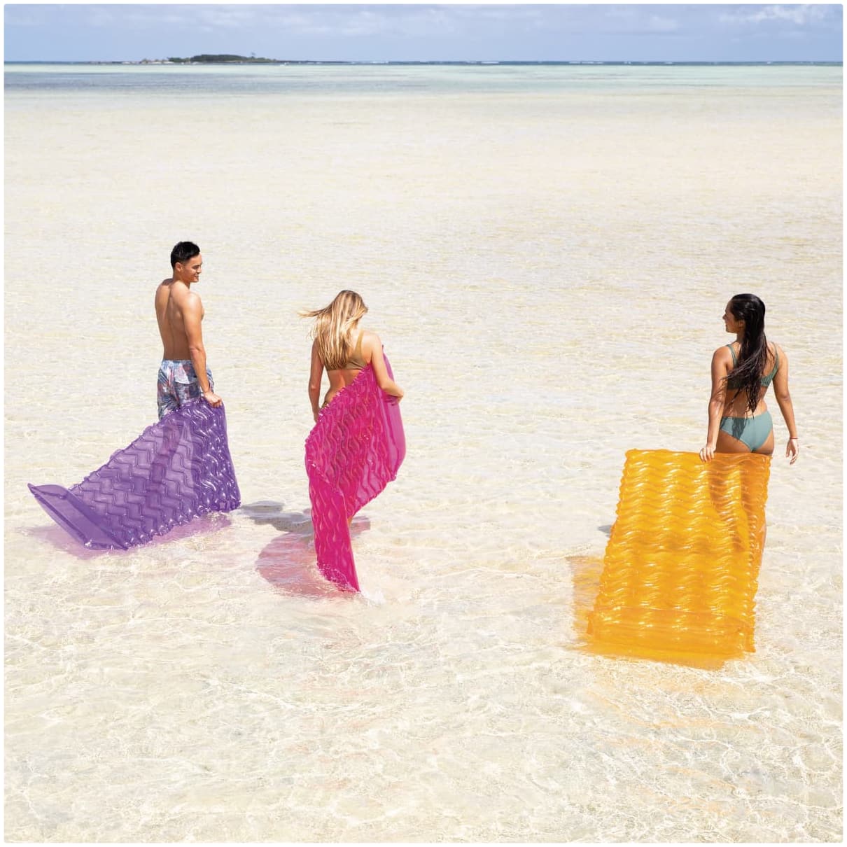 Colchoneta Inflable INTEX Sea Wave 229 x 86 cm