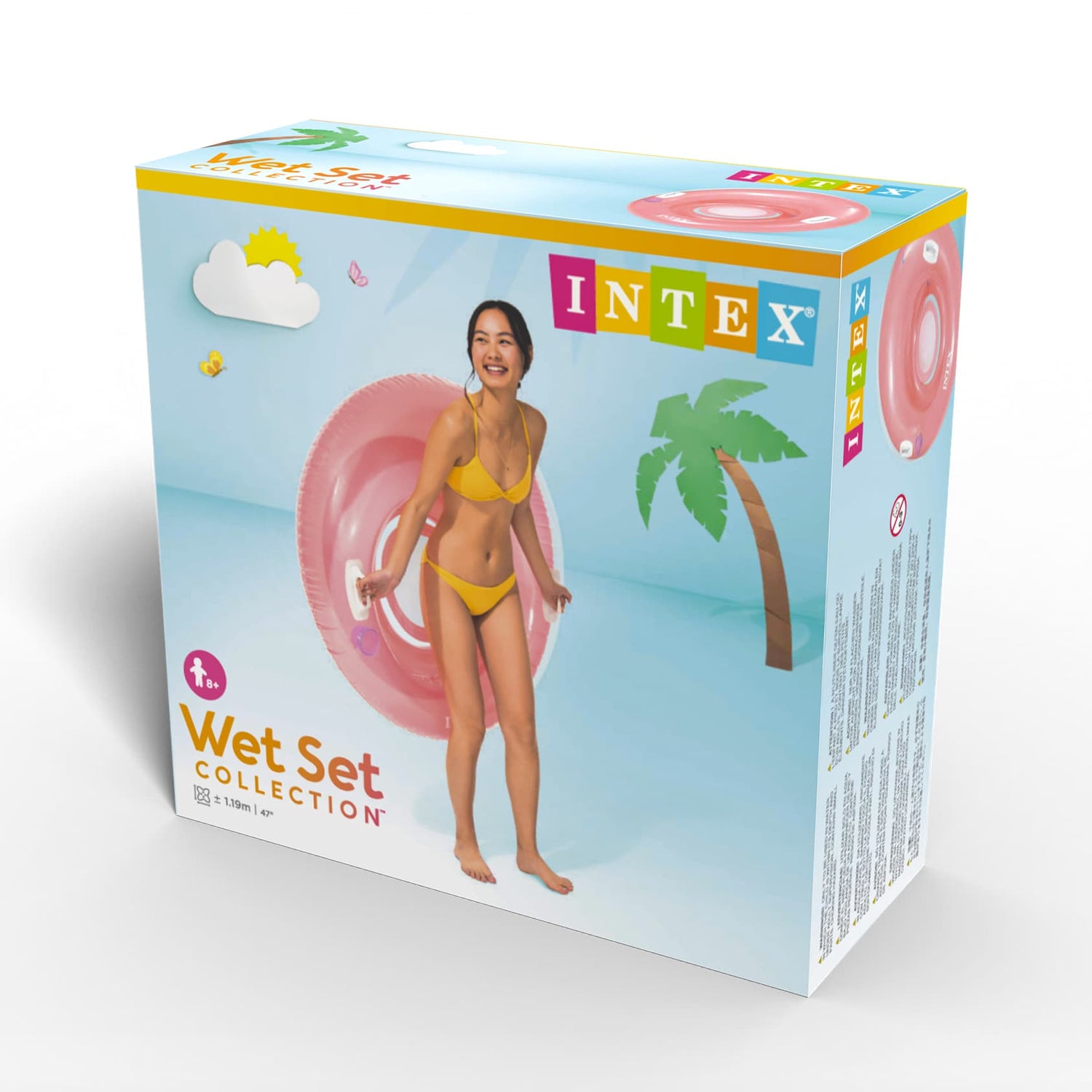 Flotador Sillón Inflable INTEX Sit'N Float Transparente 119cm