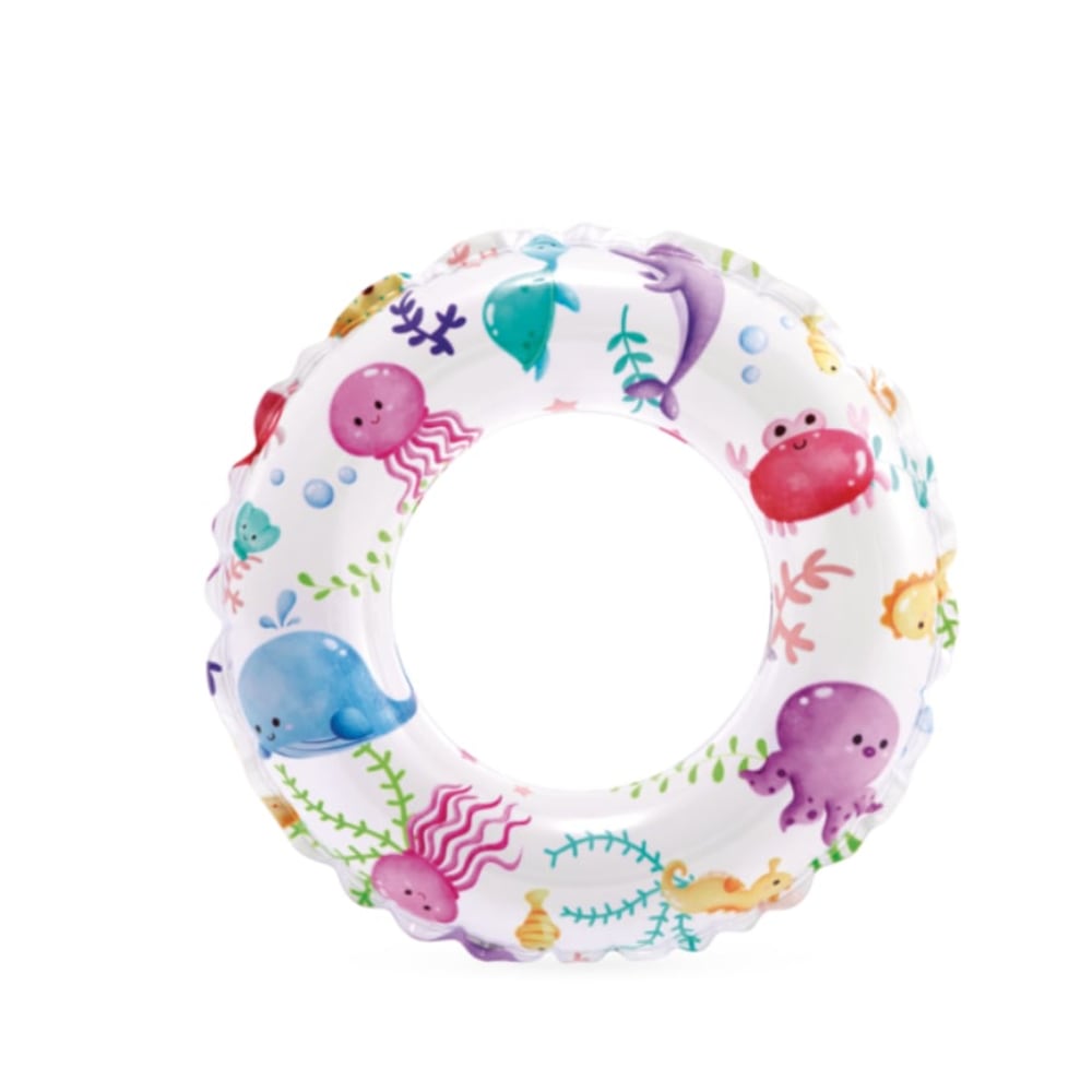 Flotador Inflable Infantil INTEX Lively Print 61 cm Surtidos