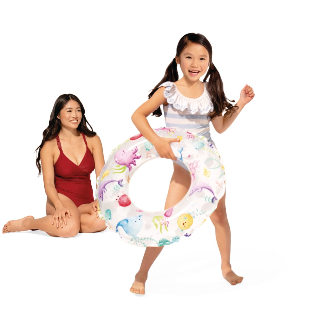 Flotador Inflable Infantil INTEX Lively Print 61 cm Surtidos