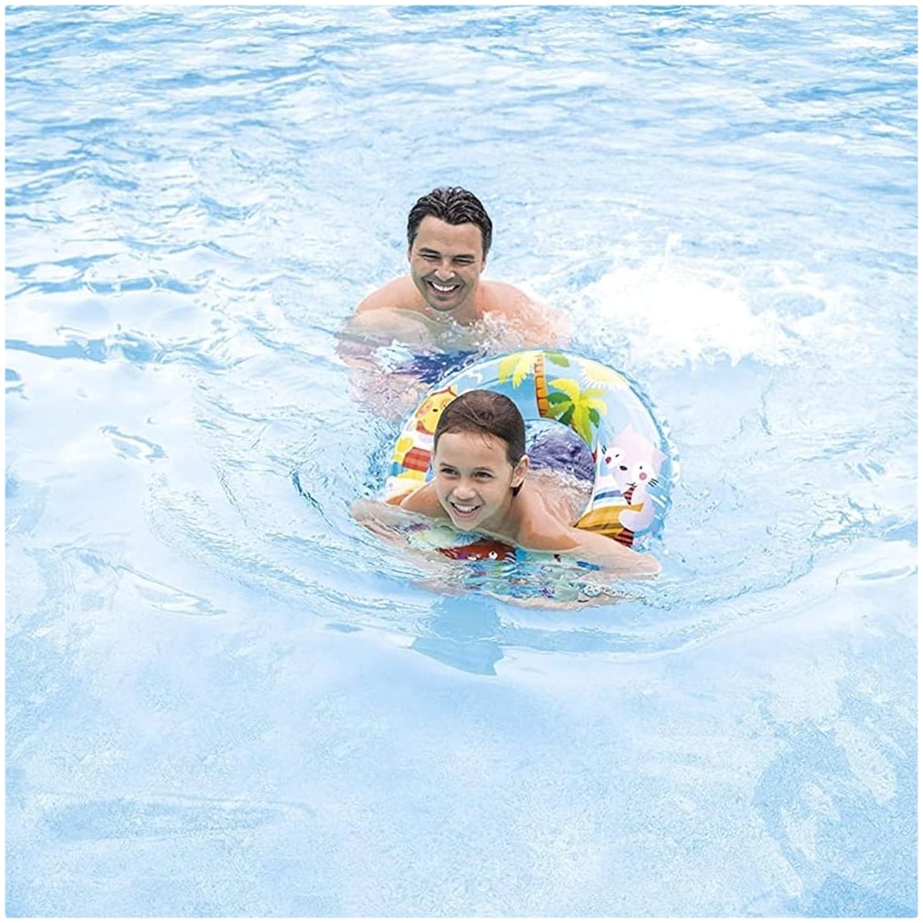 Flotador Inflable Anillo INTEX Transparent Ring 61 cm