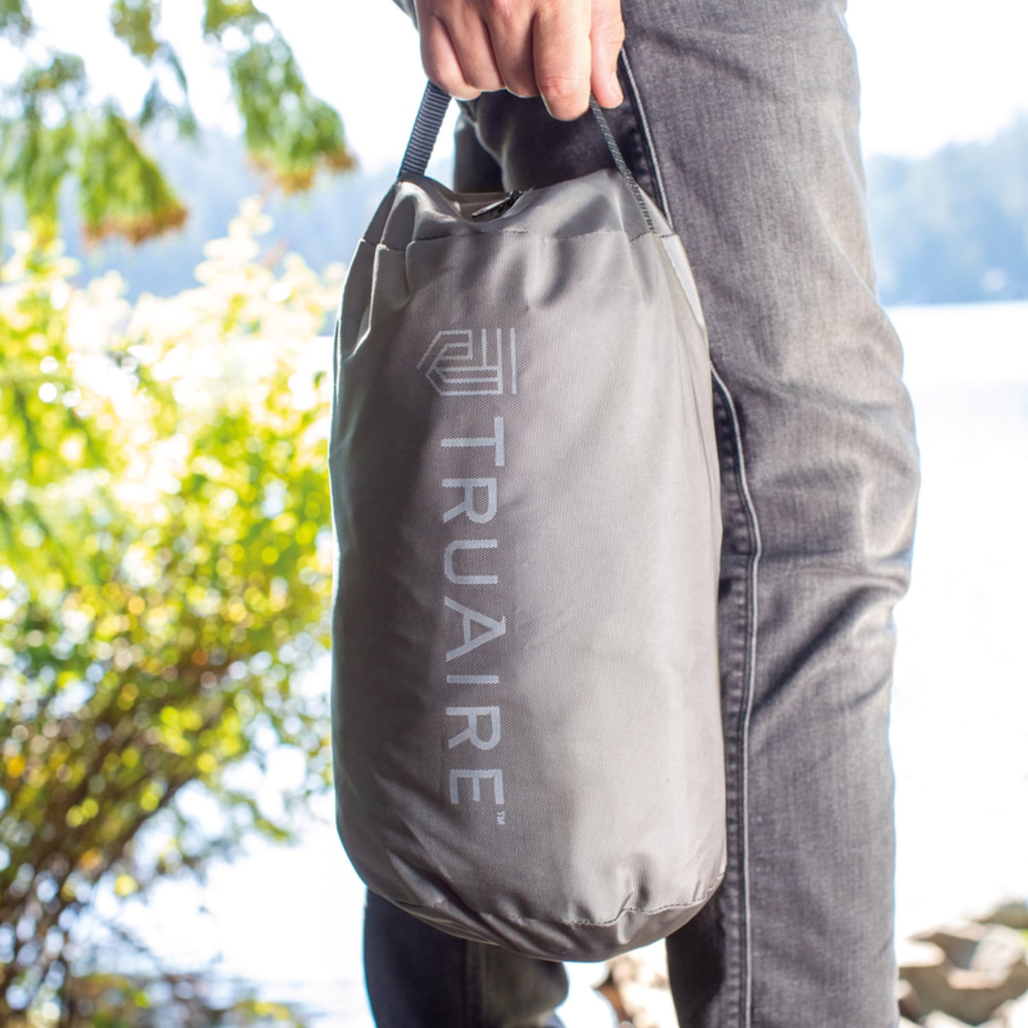 Colchón inflable individual TPU Camping Mat INTEX Truaire con Inflador Eléctrico