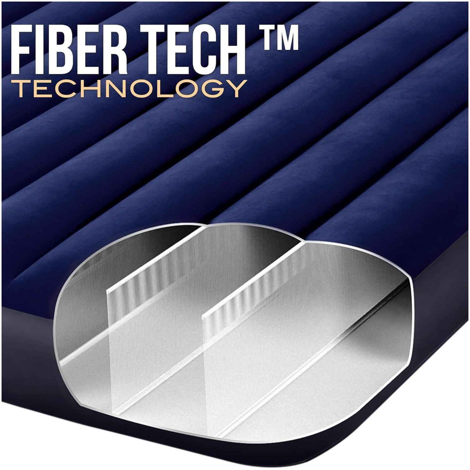 Colchón Inflable INTEX 2 Plazas King Classic Downy 183x203x25 cm