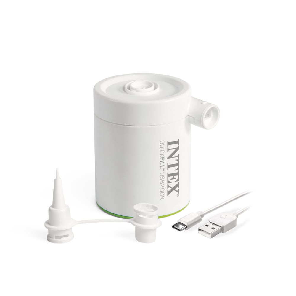 Inflador Eléctrico Recargable INTEX USB QuickFill 200R 200 Lts/Min