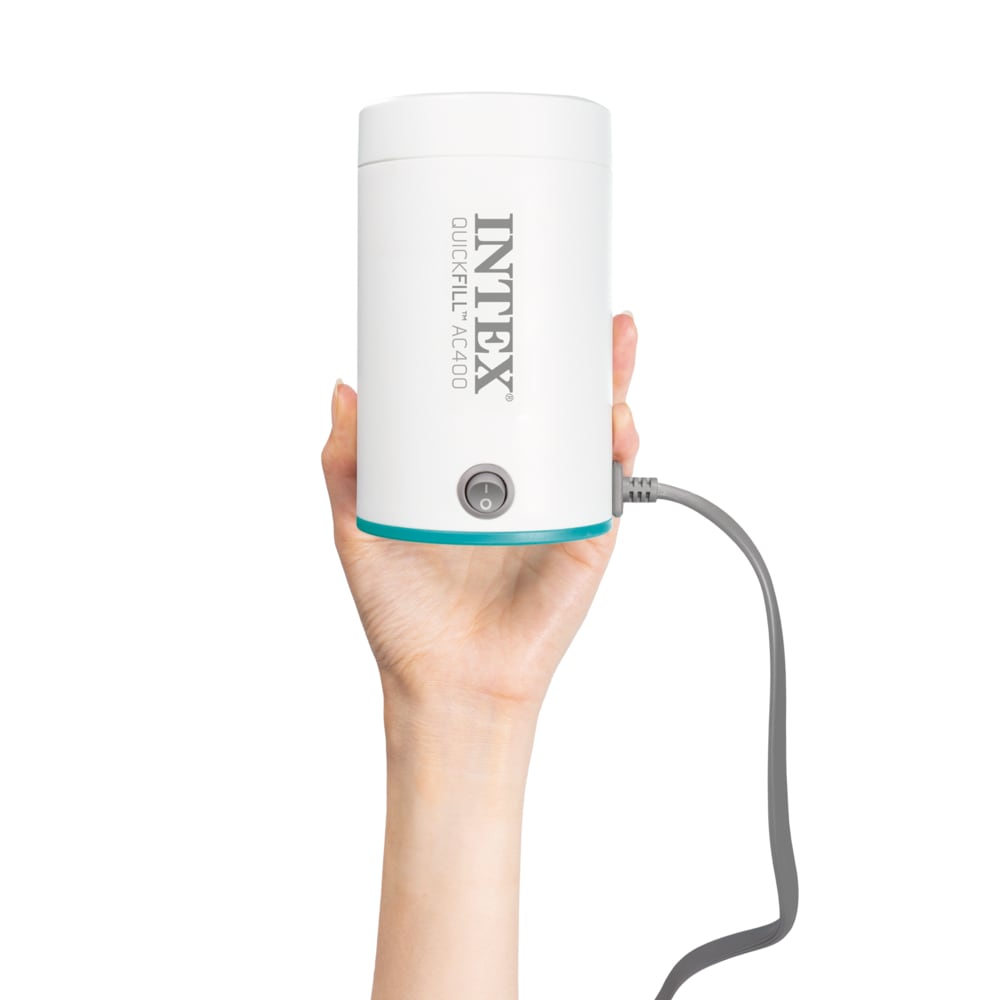 Inflador Eléctrico INTEX Corriente 220-240V QuickFill AC 400 Lts/Min