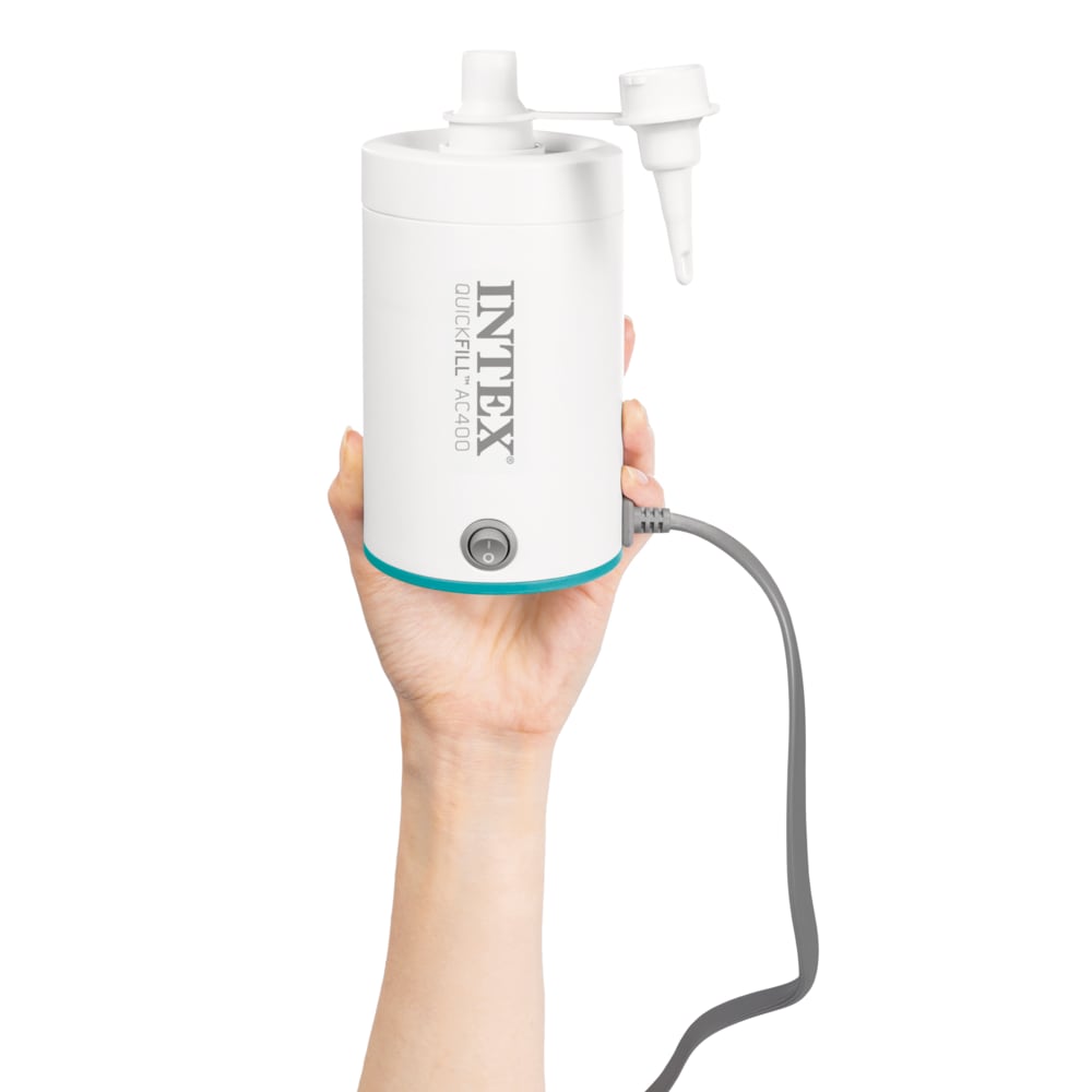 Inflador Eléctrico INTEX Corriente 220-240V QuickFill AC 400 Lts/Min