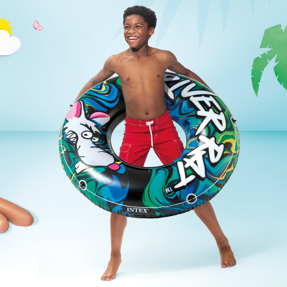 Flotador Anillo Inflable INTEX River Rat 122cm