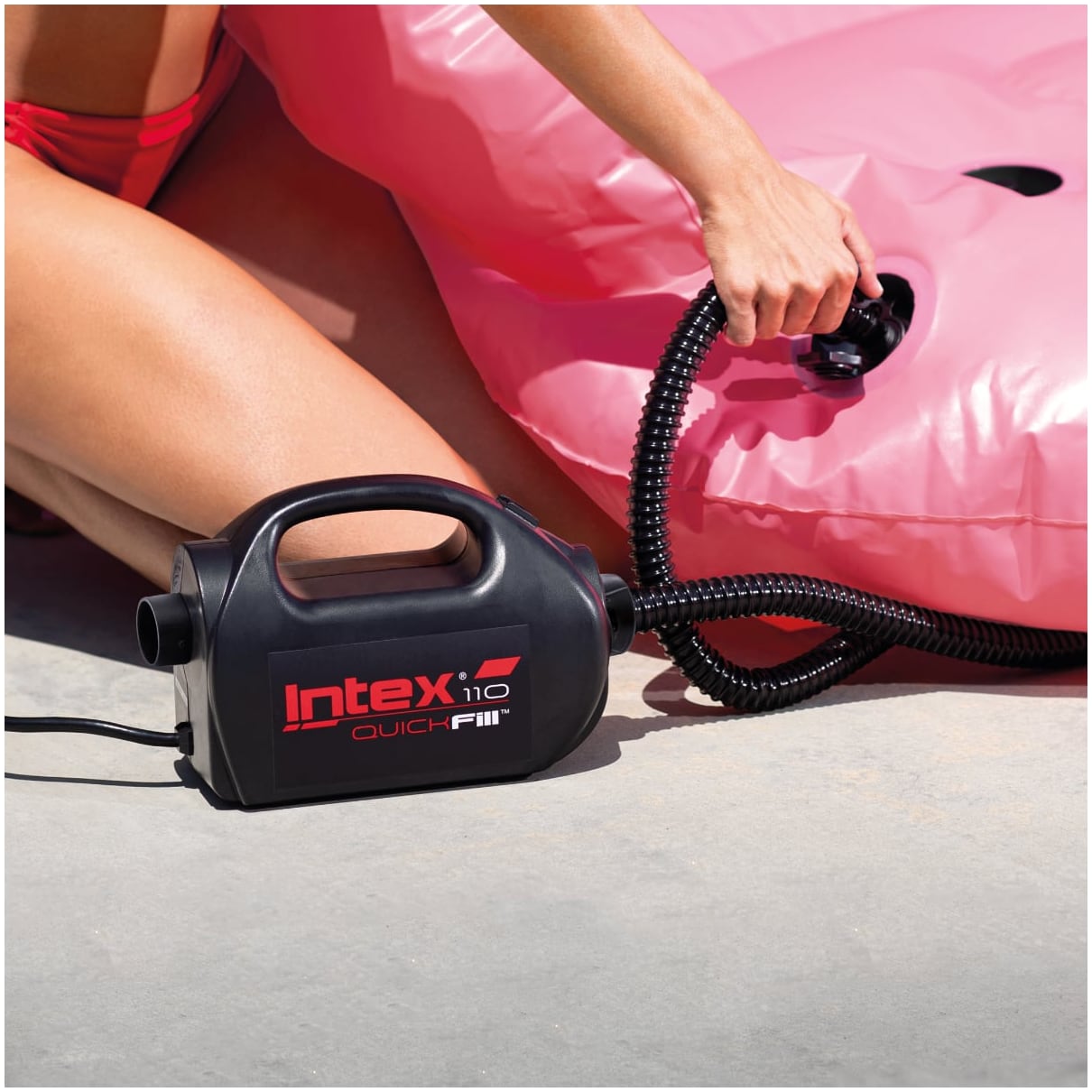 Inflador Eléctrico INTEX Quick-Fill para uso Exterior/Interior 220/240V / 12V DC