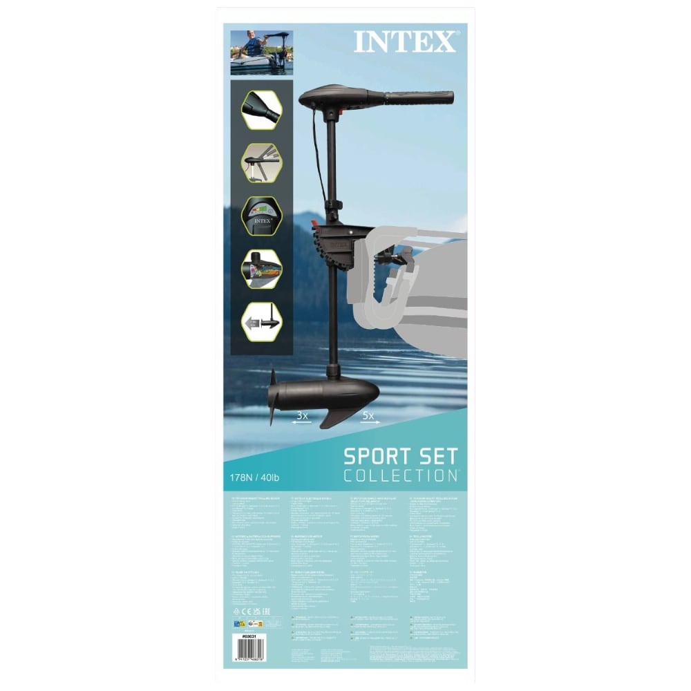 Motor Eléctrico para Botes INTEX Trolling 5 Velocidades 12 V / 420 W