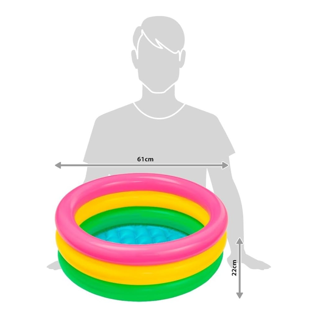 Piscina Inflable Infantil INTEX Redonda Tricolor 61 x 22 cm