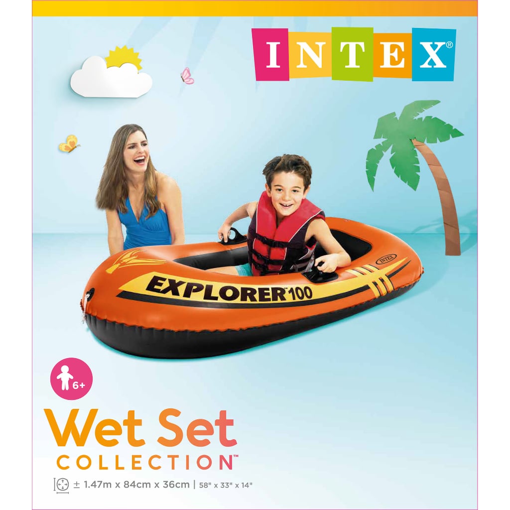 Bote Inflable INTEX Explorer 100 147 x 84 x 35 cm