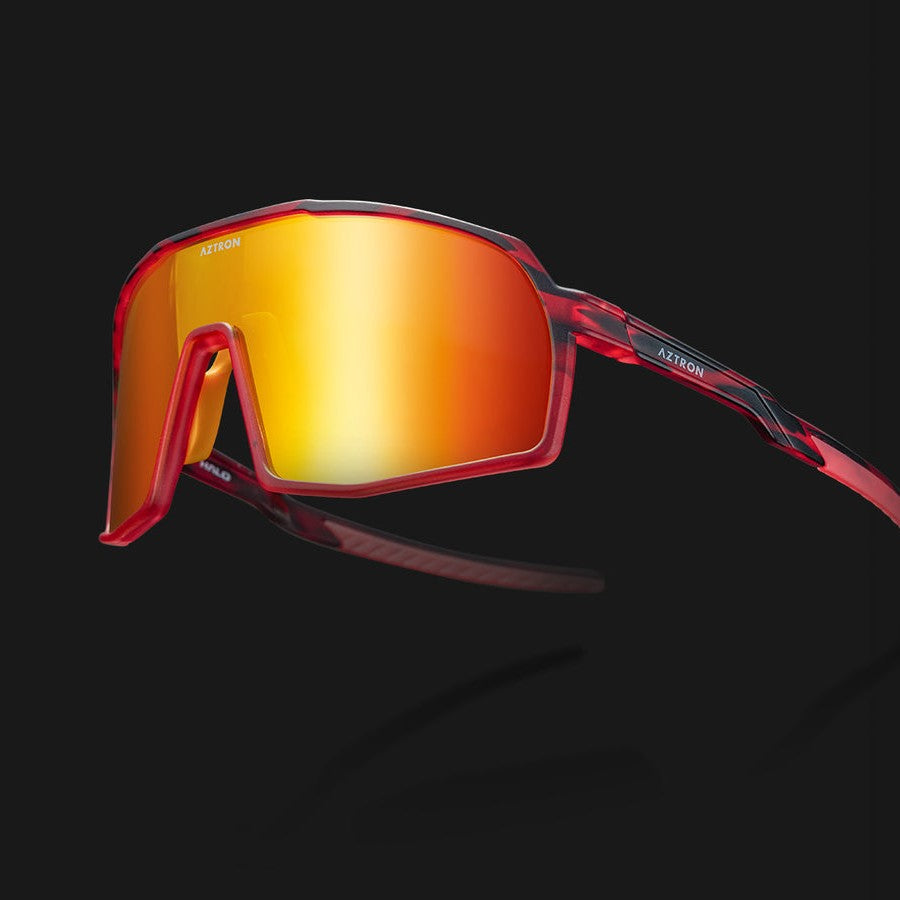 Lentes de sol polarizados Aztron Halo con lente rojo espejado
