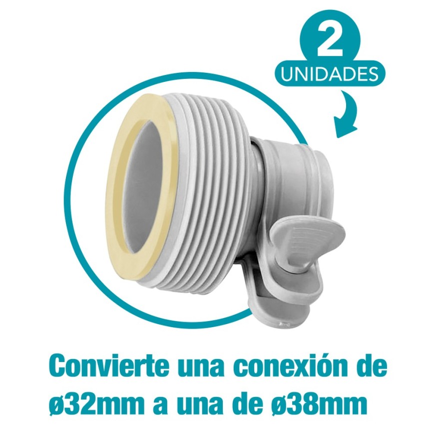 Pack Adaptadores B de 38 mm A 32 mm INTEX