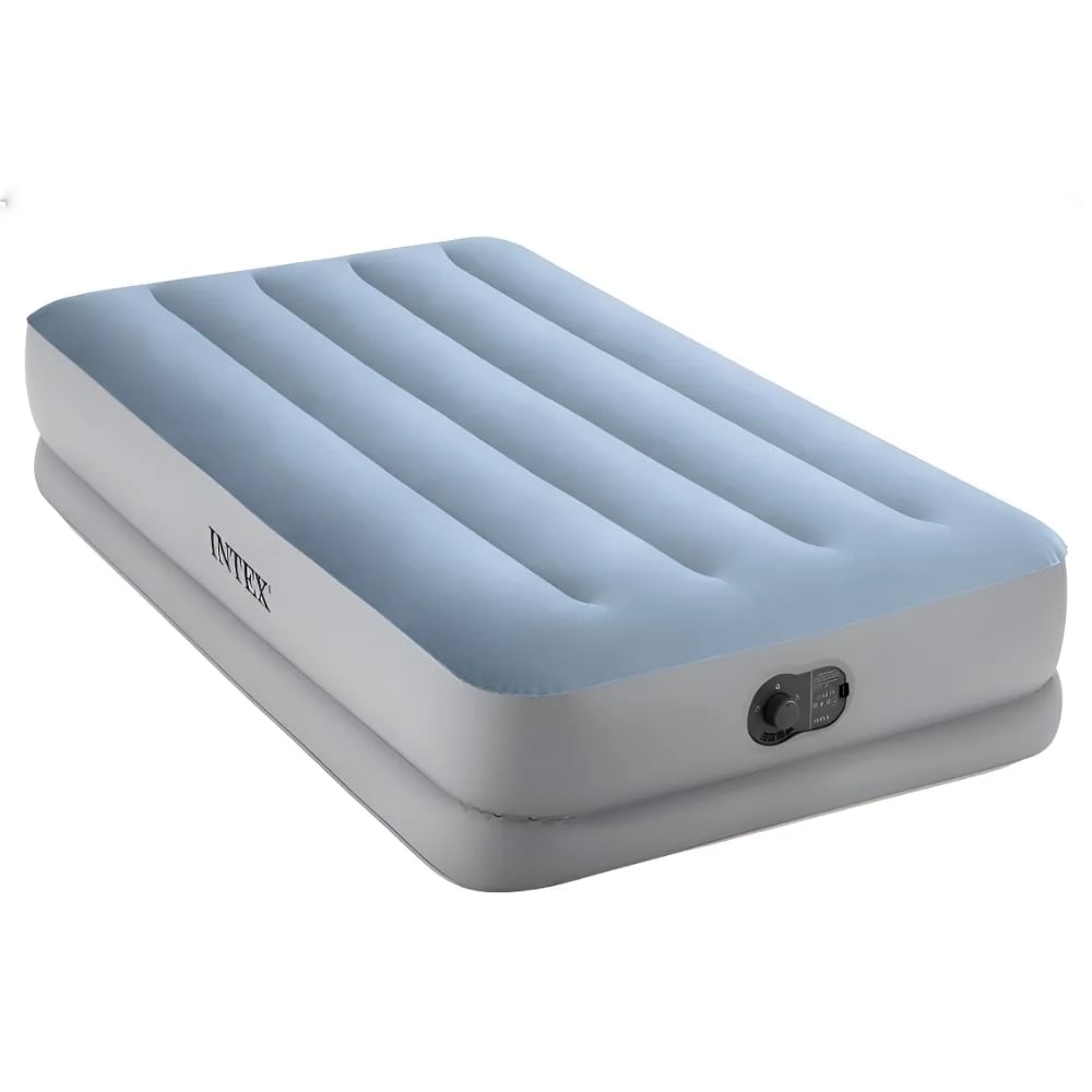 Colchón Inflable Eléctrico USB INTEX 1.5 Plazas Mid-Rise Comfort