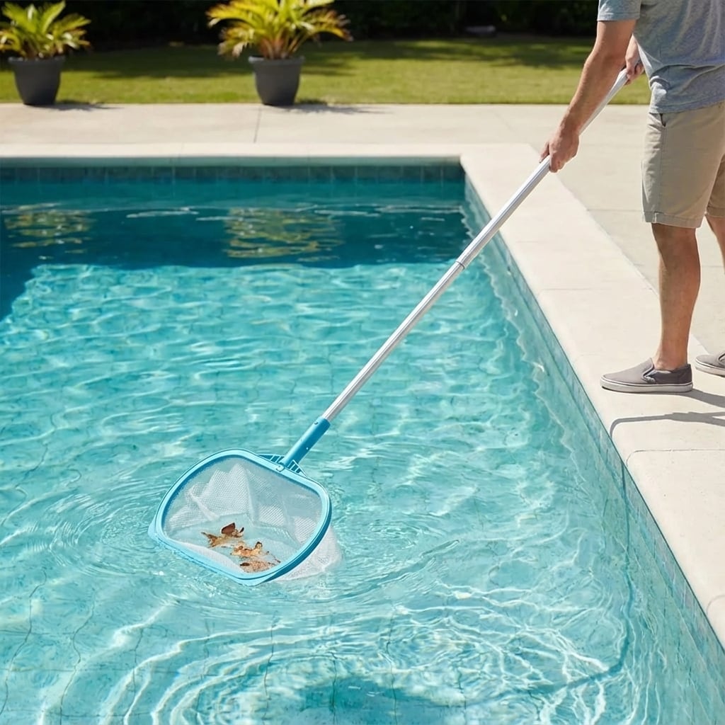 Red Recoge Hojas con Bolsa INTEX para Mango Telescópico