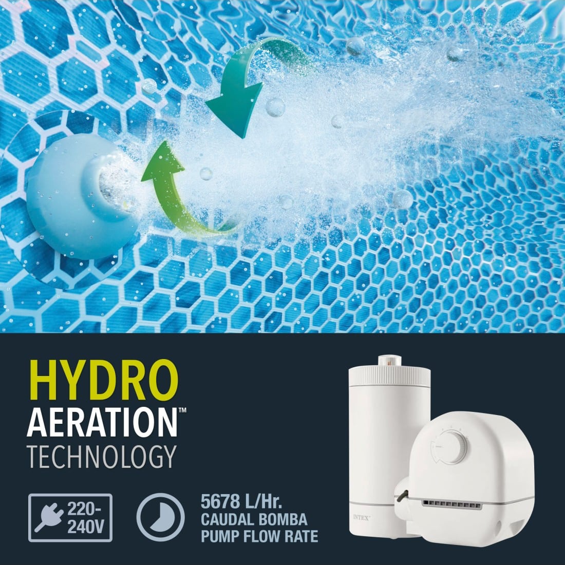 Bomba de Filtro INTEX C1500, 5.678 Litros/Hora con Filtro Tipo A