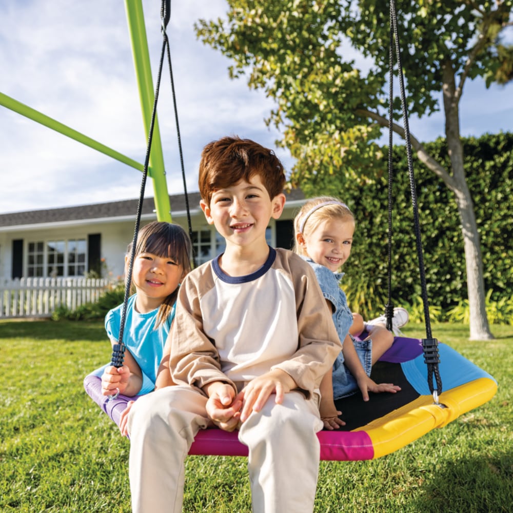 Columpio de Jardín con Nido Octogonal INTEX Acero, 201 x 235 x 200 cm